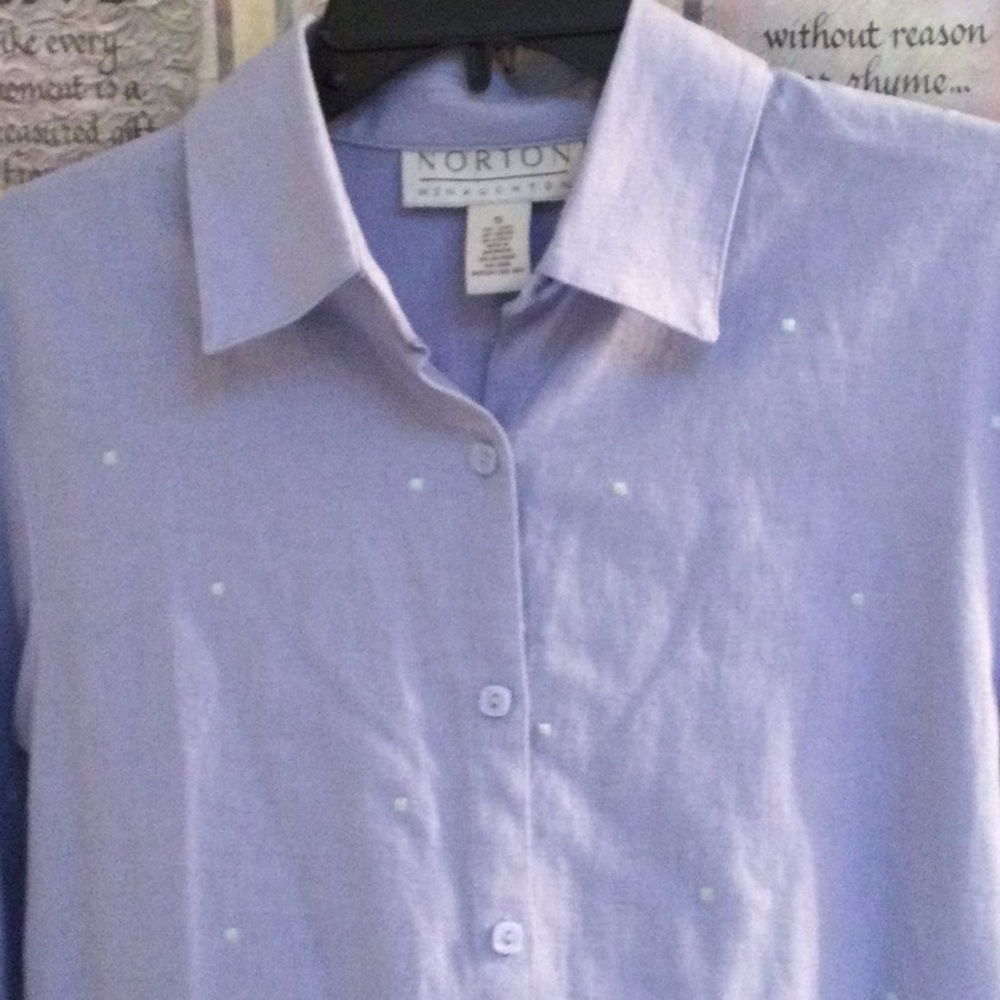 Norton McNaughton Blouse . Sz S - Picture 2 of 6